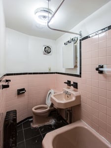 Brooklyn Brownstone Renovation Original Bath