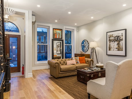 Brooklyn Brownstone Living Room After