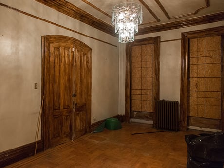 Brooklyn Brownstone Living Room Before