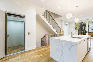 Boerum Hill Townhouse Renovation Kitchen and Elevator