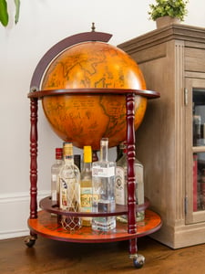 Globe bar cart