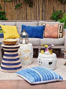 outdoor mismatch pillows