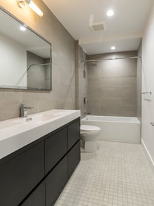 modern bathroom after