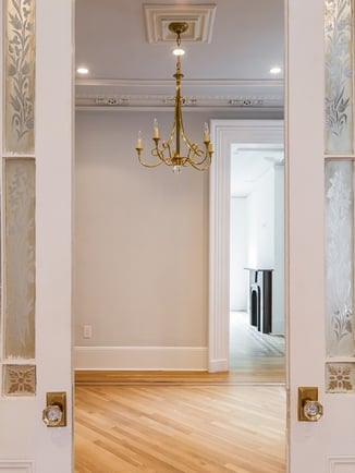 Frosted Pocket Doors