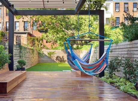 beautiful small backyard hammock