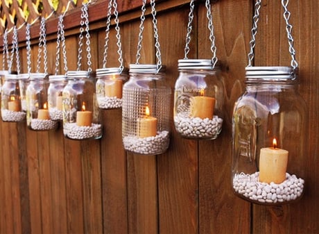 hanging mason jars ideas