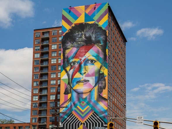 David Bowie Mural in Jersey City