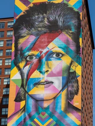 David Bowie Mural in Jersey City