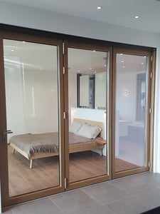 folding glass door