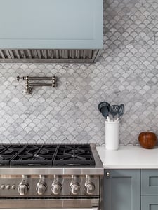 398 State Street Scalloped Tile Backsplash