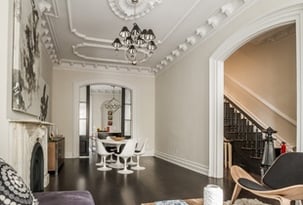 historic modern living room