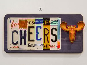 lisence plate wall decor